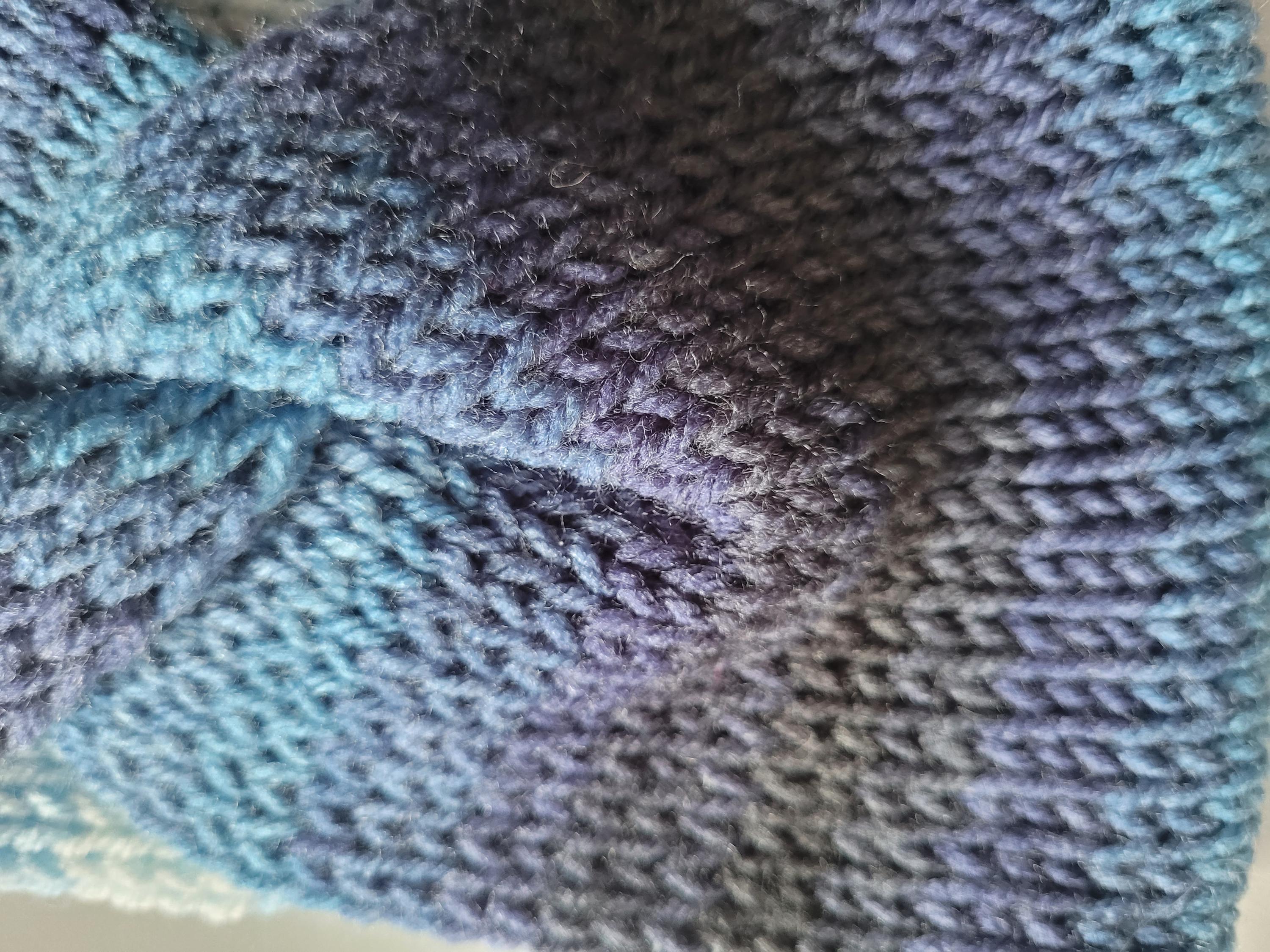 bow style headband,  blue ombre