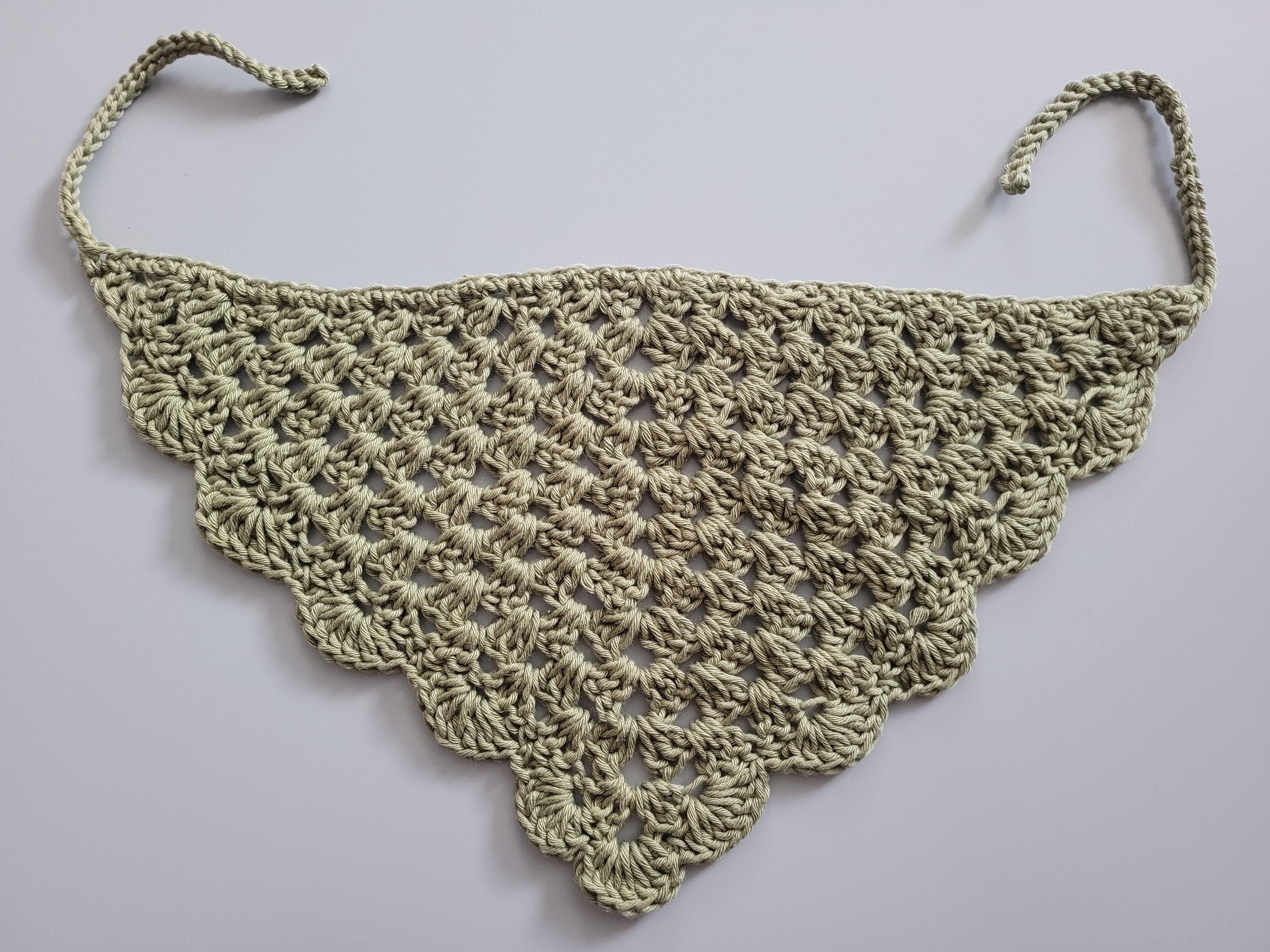 khaki green handmade hair cotton bandana