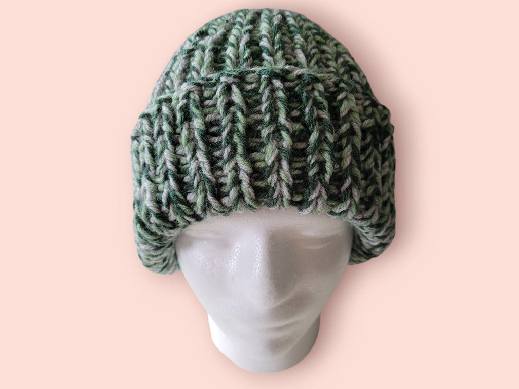 handmade hat green marble