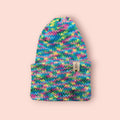 multicolour beanie hat