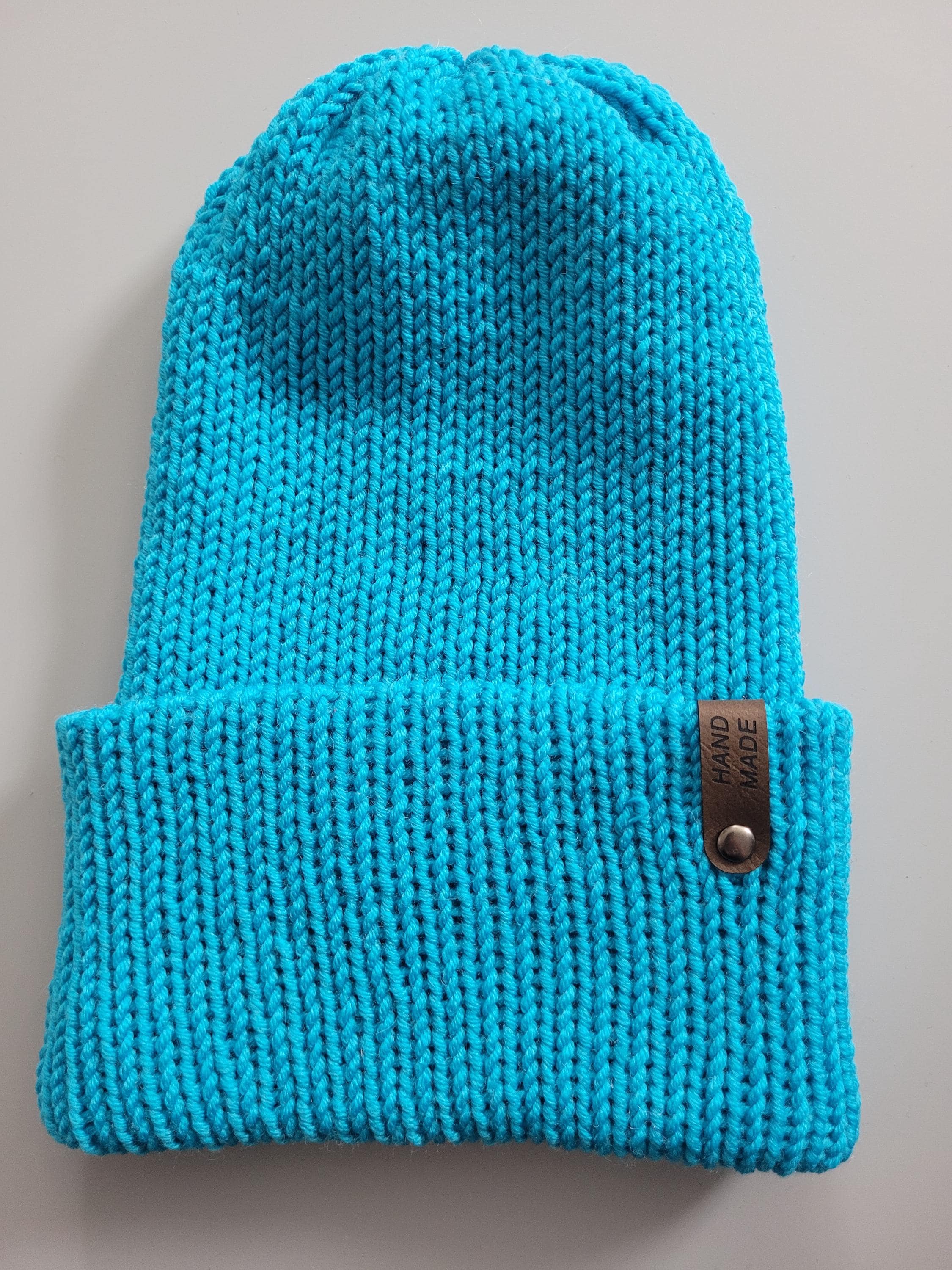 handmade beanie hat,  100% merino wool,  1- 3 yo