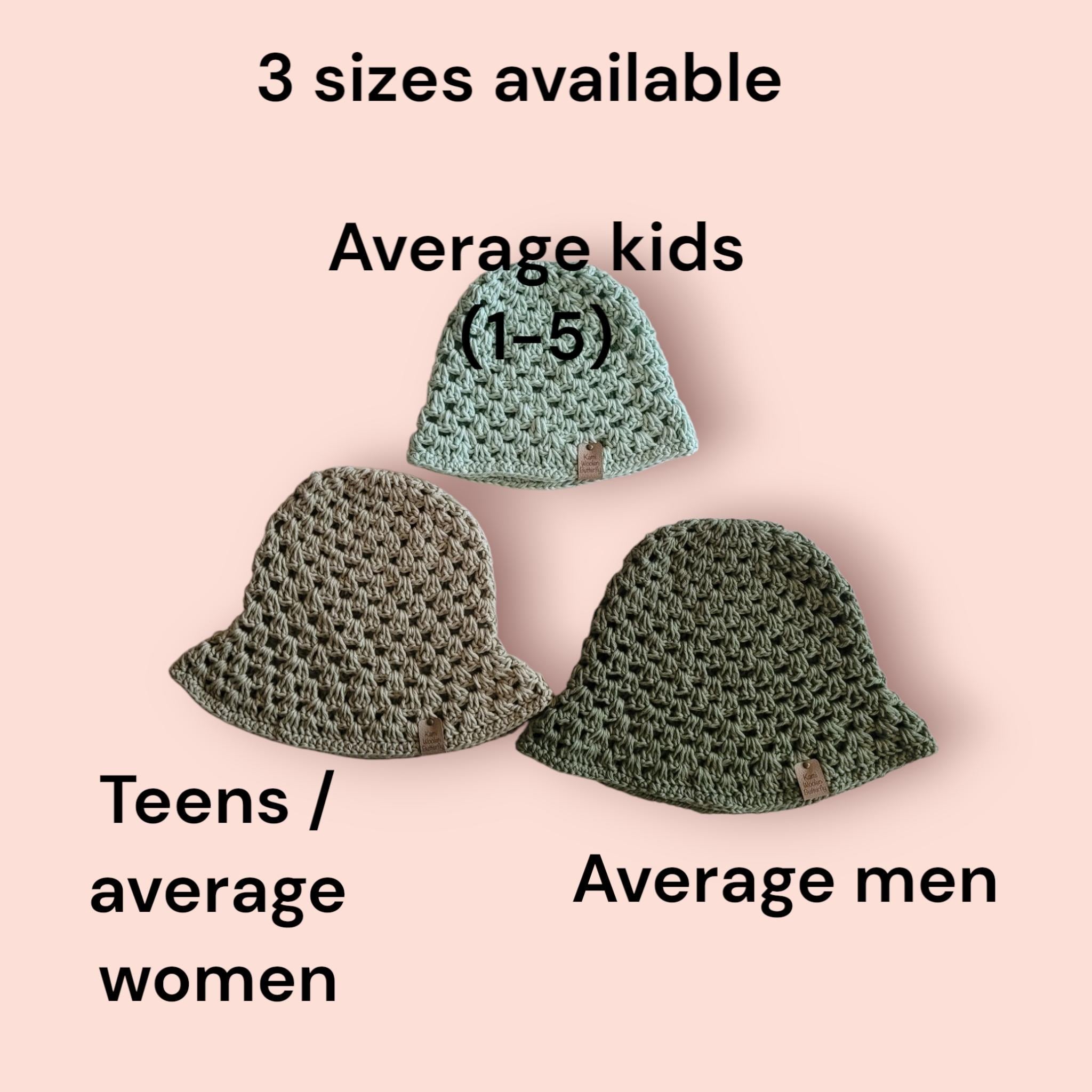 custom orders bucket hats, festival hats, 53 shades,  100% cotton