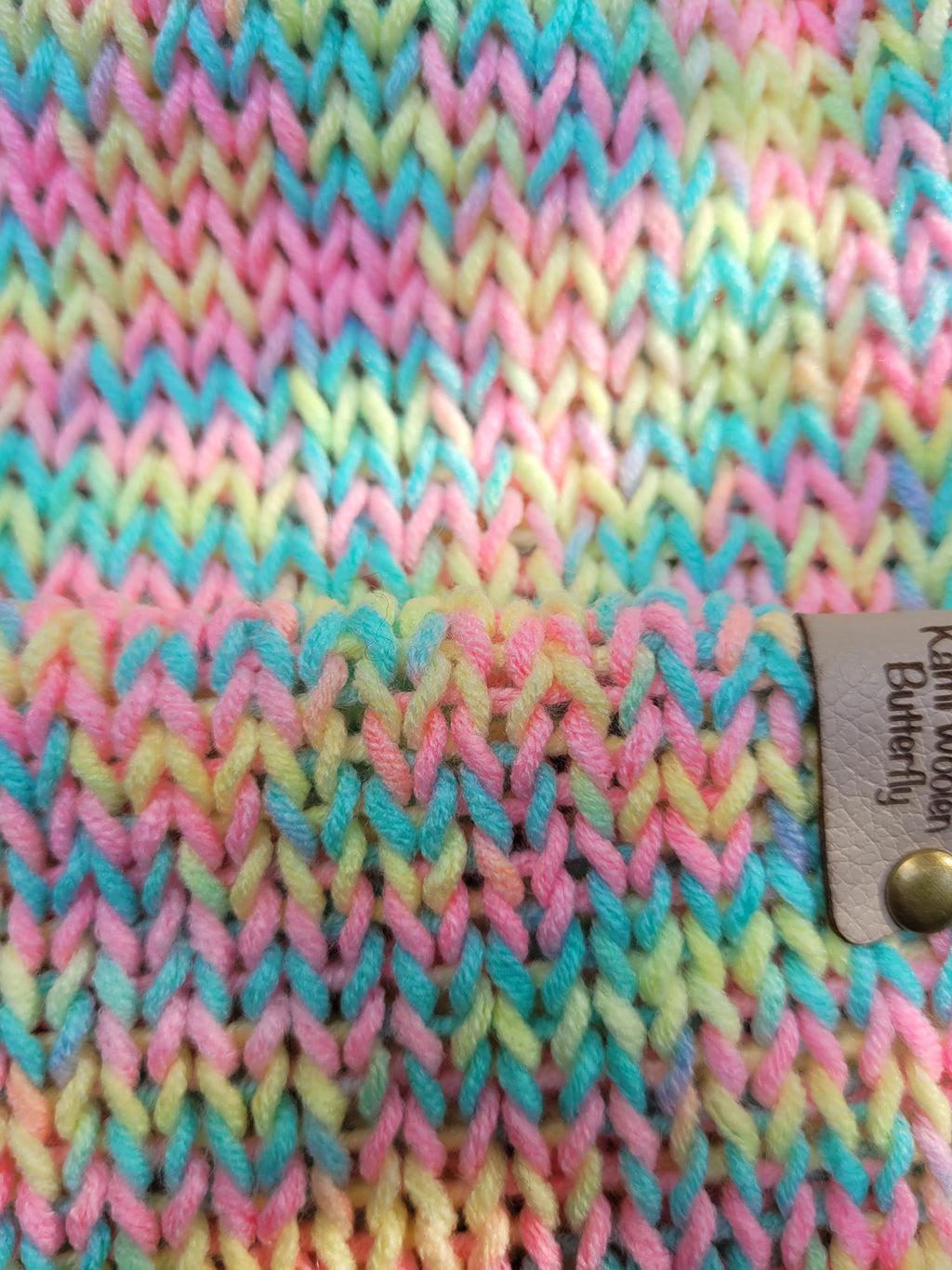 neon rainbow beanie hat