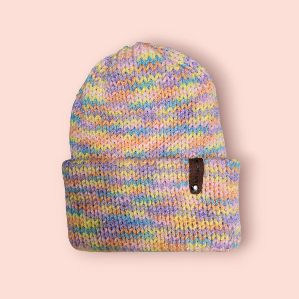 pastel rainbow, 6 months to 2 years beanie hat
