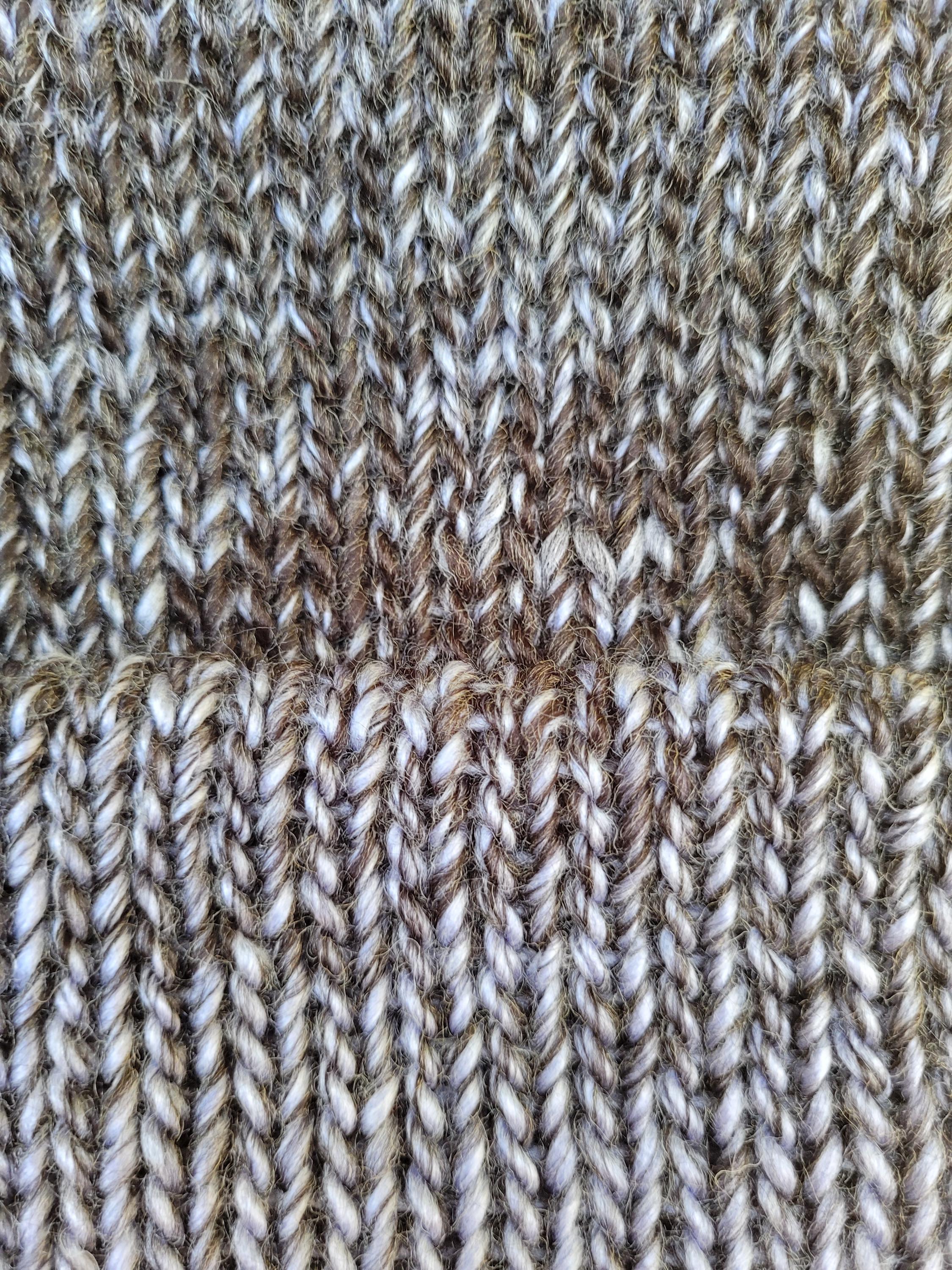 purple to black ombre effect beanie hat, silky touch with wool
