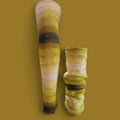 handmade leg warmers, ombre effect,  green, lime and white