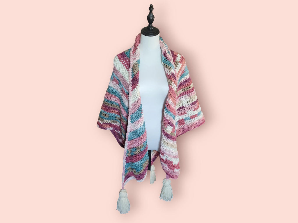 shawl/scarf, warm thick and heavy, Boho style
