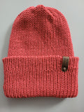 1-3 yo beanie hat,  pure merino wool,  red