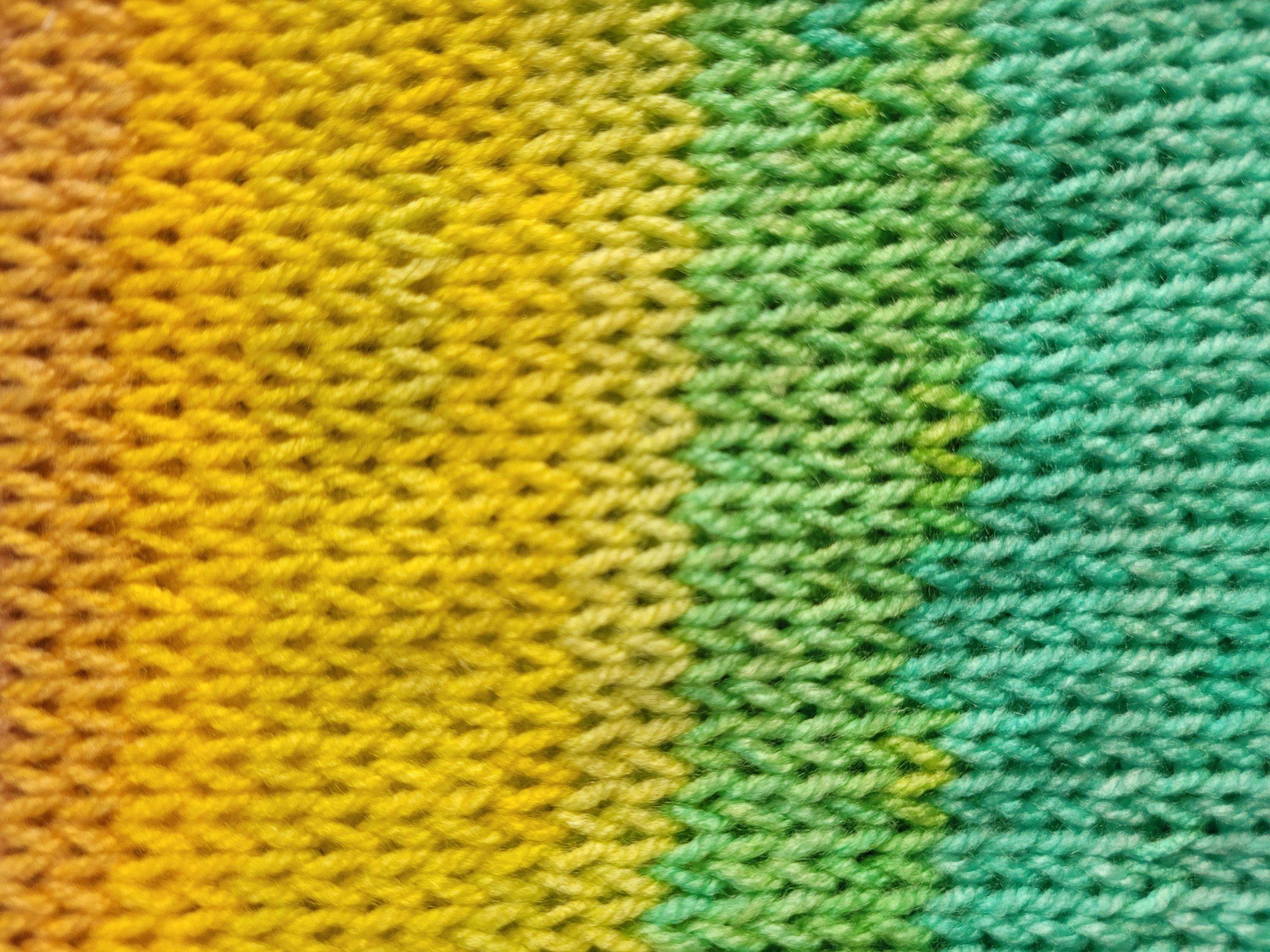 handmade leg warmers, ombre effect, green, yellow and brown, acrylic