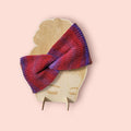 bow style headband,  ombre with orange and purple