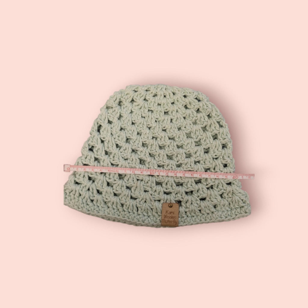 handmade crochet bucket hat, for babies or toddlers, 100% cotton