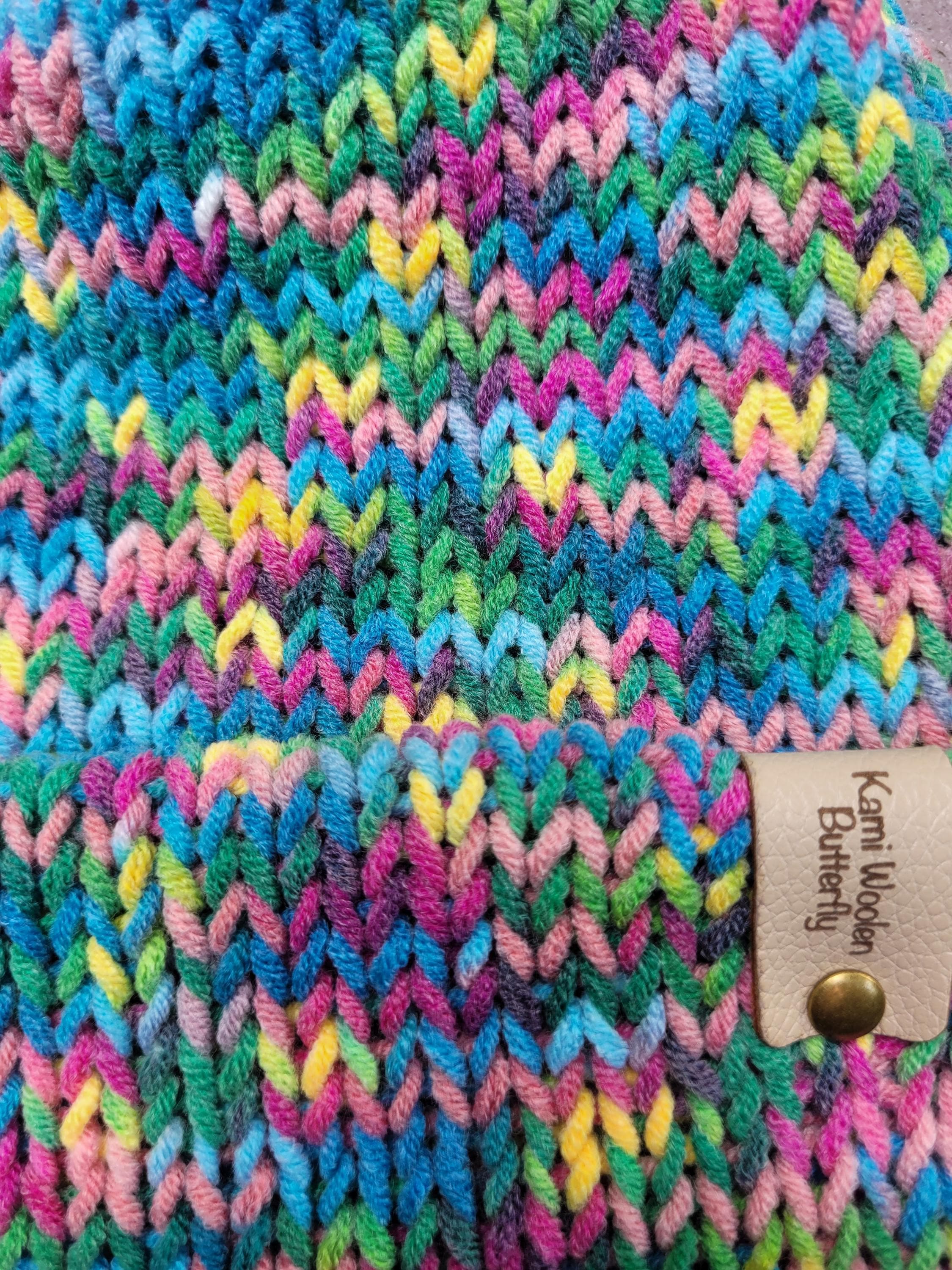 multicolour beanie hat
