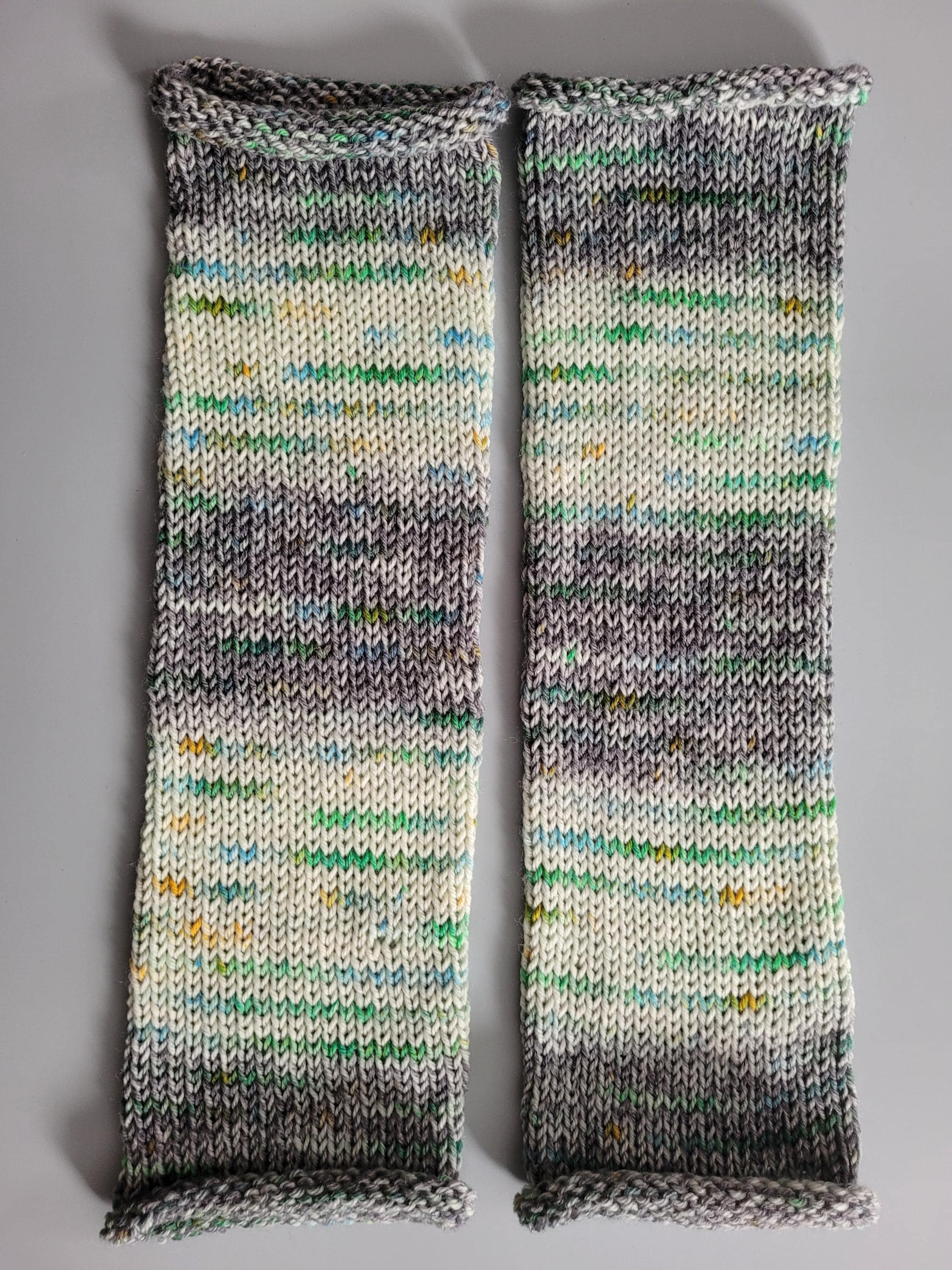handmade leg warmers,  woolen, warm and breathable, in grey, sage, green and cream