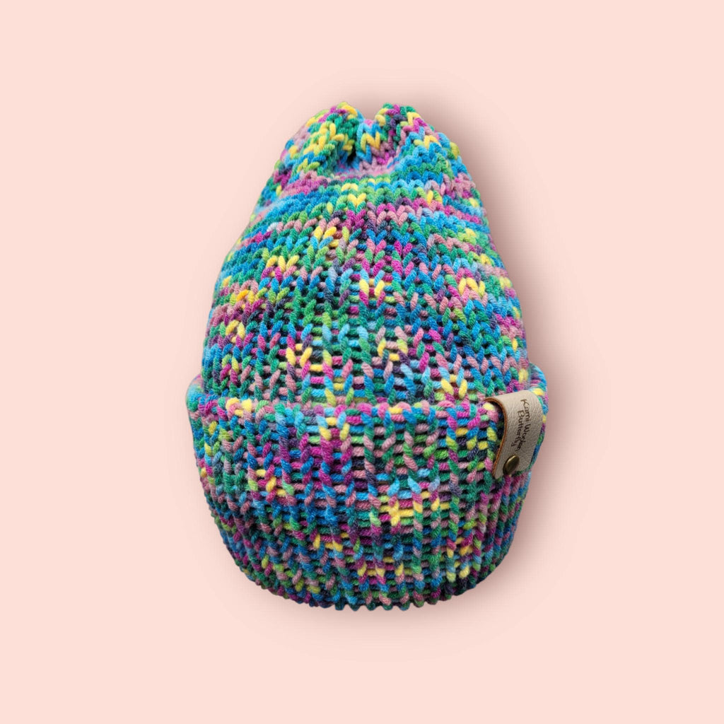 multicolour beanie hat