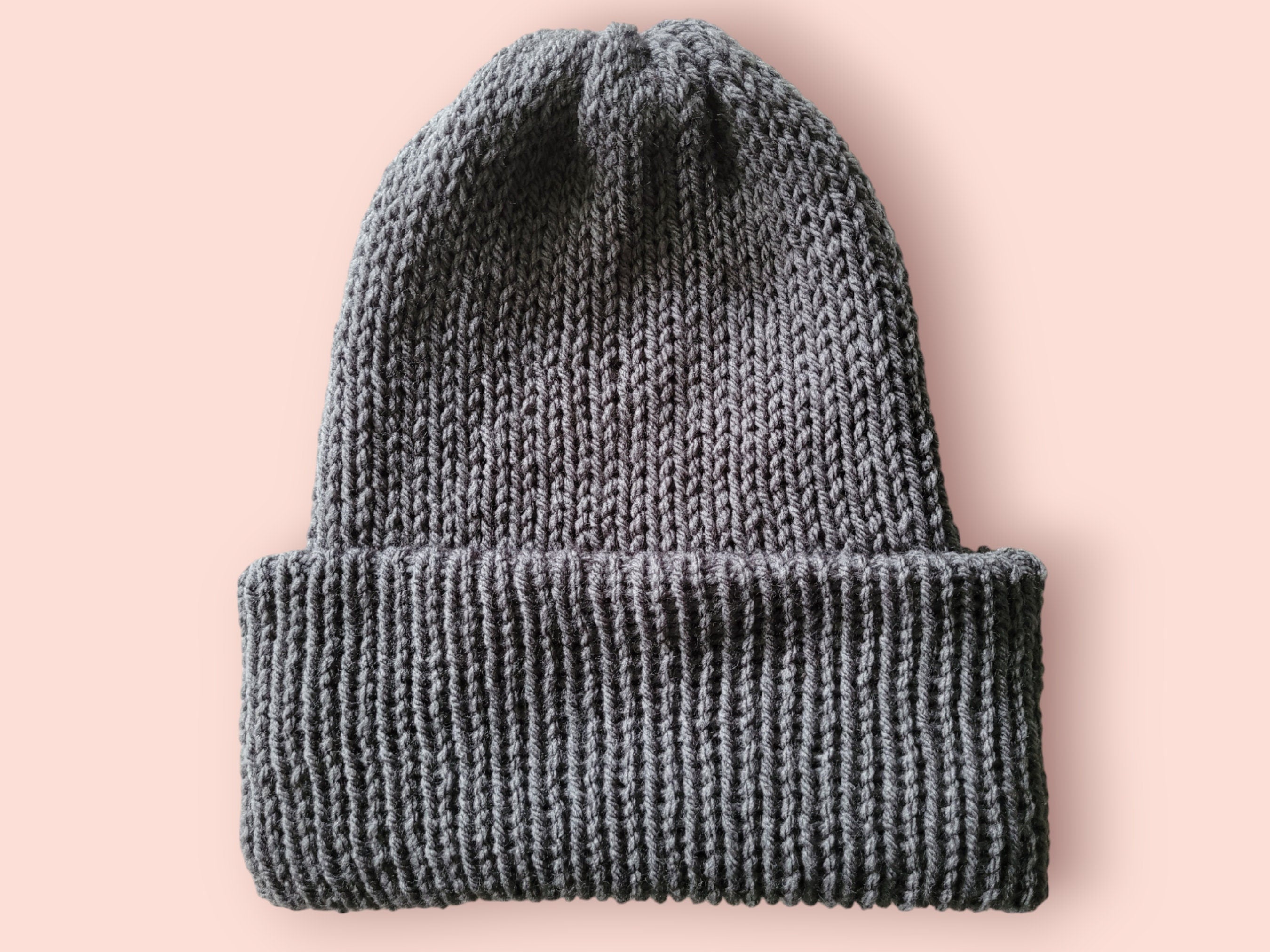 beanie hat medium grey