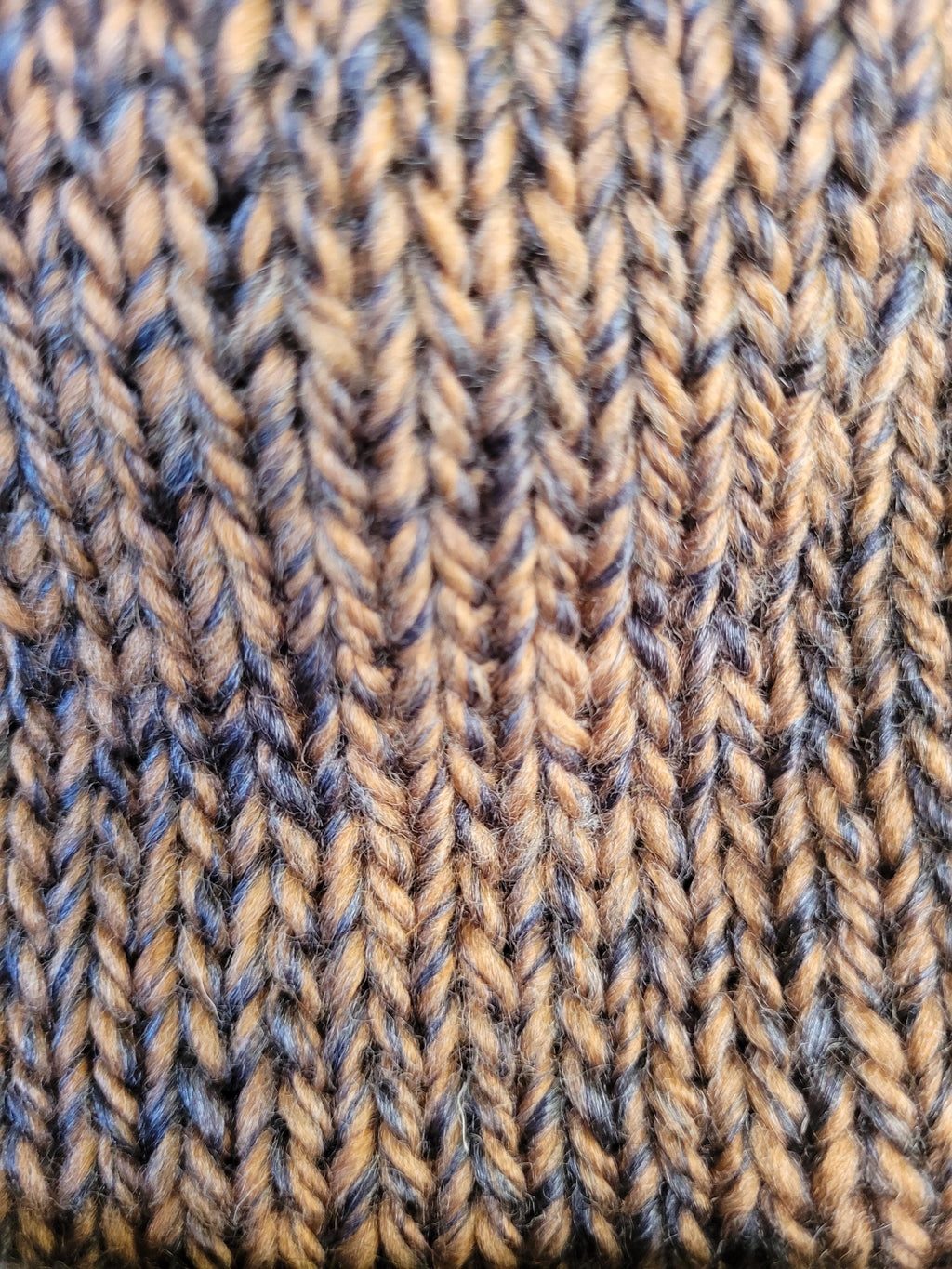 brown to black ombre effect beanie hat, silky touch,  with wool