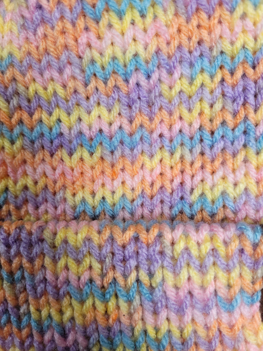 pastel rainbow, 6 months to 2 years beanie hat