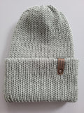 1-3 yo beanie hat, sage/ green,  pure merino wool